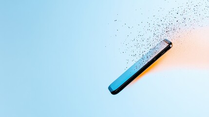 Aufkleber - Digital Transformation Accelerator Sleek Minimalist Smartphone Dissolving into Innovative Pixel Dynamics - Next-Gen Mobile Technology Visualizing Seamless Connectivity