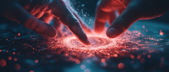 Poster - Reach As High As You Can Day Futuristic Innovation Meets Digital Transformation - Cinematic Tech Exploration of Collaborative Potential in Immersive AI-Driven Workplace Experience