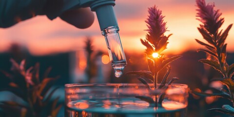 Aufkleber - Eco-Innovative Water Research Sustainable Environmental Science at Golden Hour - Next-Gen Climate Solutions for Precision Monitoring and Global Wellness