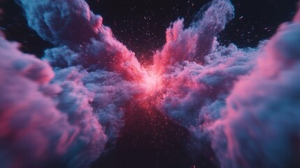 Aufkleber - Dreamscape Revelations Celestial Fireworks of Dreams of Reason Feast - Immersive Digital Art Experience for Brand Storytelling and Emotional Engagement
