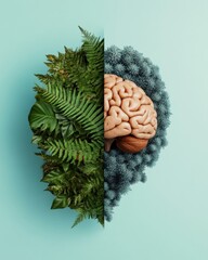 Poster - Neurotechnology Fusion Organic Intelligence and Digital Neural Networks - Innovative Cognitive Wellness Visualization for AI Research and Mindful Tech Evolution