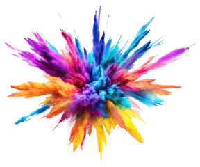 Wall Mural - png colorful powder art explosion colorful.