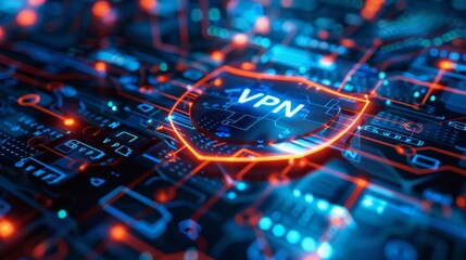 Poster - understanding online security with ai technology and vpn protection in digital spaces
