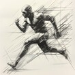 © pulpen - Running Man Abstract Art.