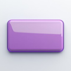 Aufkleber - Sleek Purple Rectangular Platform: Modern Design with Rounded Edges and Reflective Surface on a Clean White Background