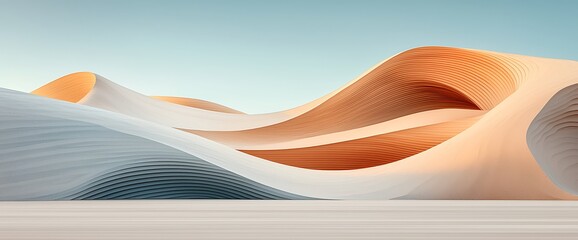 Poster - Abstract Desert Landscape