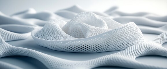 Poster - Abstract Interwoven Textile Design