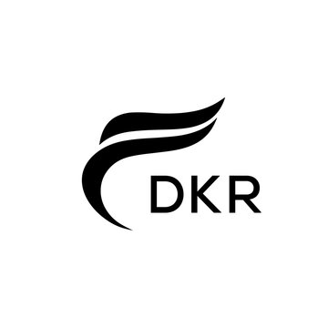 DKR creative minimalist letter logo.	