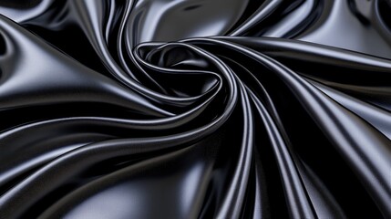 Poster - Minimalist black-on-black abstract pattern with dynamic lines and premium texture.