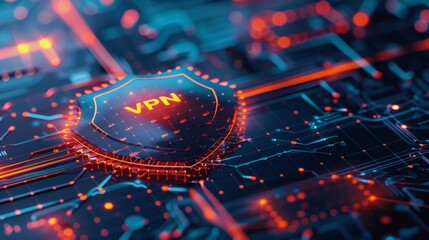Poster - Explore online security advancements with VPN technology and digital protection solutions