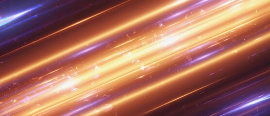 Poster - abstract light trails conveying energy and motion in vibrant hues with a dynamic background
