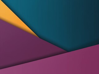 Poster - Colorful abstract shapes and layers create a visually striking composition in a modern design setting
