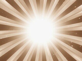 Poster - expansive abstract background with radiant light and soft rays illuminating a golden atmosphere