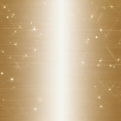 Poster - abstract golden background with shimmering stars and a radiant glow in the center creating a dreamy 