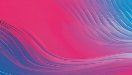 Poster - Abstract design featuring dynamic waves in vibrant pink and blue colors creating a modern background