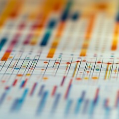 Poster - Colorful data charts and graphs business report