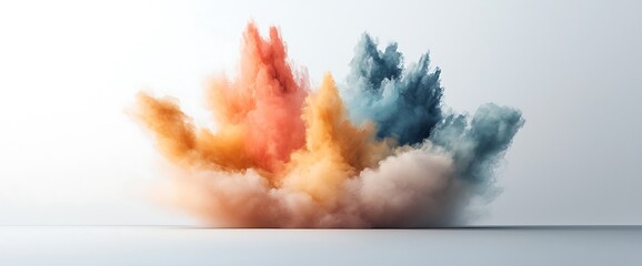 Poster - Colorful Powder Explosion