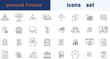 © Bundle Store - Personal Finance Icon Set – Essential Vector Icons for Budgeting, Banking, and Money Management