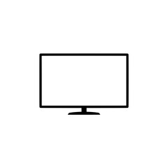 Poster - TV Icon: A sleek, modern television set icon, presented in a minimalist style, symbolizing entertainment, information, and technological advancement.