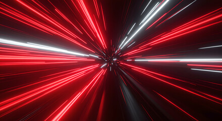 Poster - Hyperdrive concept for christmas celebration. Abstract light speed tunnel. Background for technology futuristic innovation, ai artificial intelligence, computer cyberspace texture