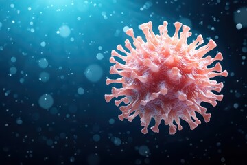 Poster - Close-up visual of virus in microbial laboratory setting