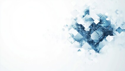 Abstract Blue Tech Design.