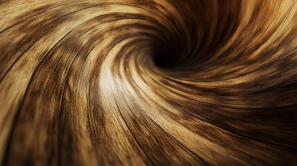 Poster - Swirling patterns of polished wood create a mesmerizing vortex, showcasing natural textures and hues