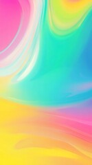 Poster - Swirling pastel gradient creating a vibrant and colorful abstract background