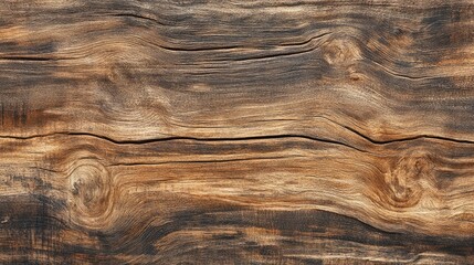 Poster - Close-up view of rustic wooden surface showcasing intricate grain patterns and natural textures, ideal for backgrounds