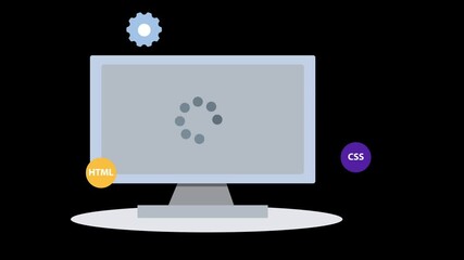 Web Development Animated Illustration