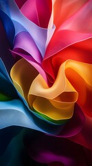 Aufkleber - Colorful abstract background flowing with vivid rainbow colors