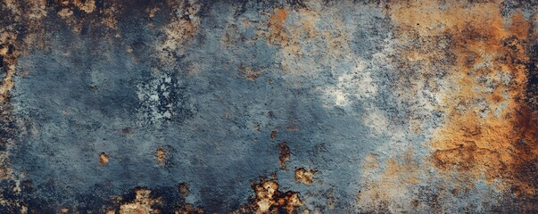 Aufkleber - Grunge wall texture showing rust and corrosion effects