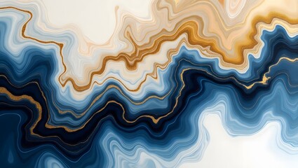 Poster - Wavy blue vector texture with seamless abstract ocean pattern