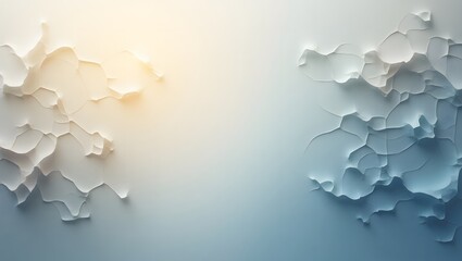 Poster - Smooth blue waves of light swirl in an abstract pattern