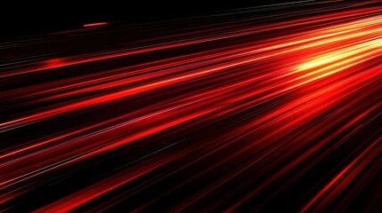 Aufkleber - Red line of light speed motion background. red fast movement background design faster. concept texture of digital technology speedy move and space black, 32k Resolution