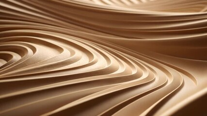 Poster - Abstract Wooden Sculpture: An intricate and mesmerizing wooden sculpture, displaying undulating waves and curves, creating a play of light and shadow to evoke a sense of movement and depth.