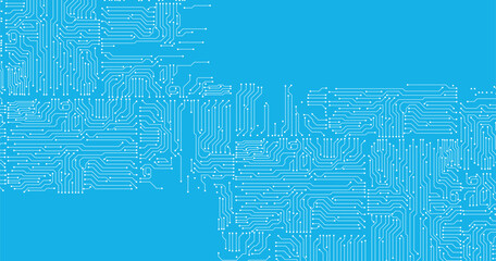 Poster - Vector circuit board pattern for background technology. 