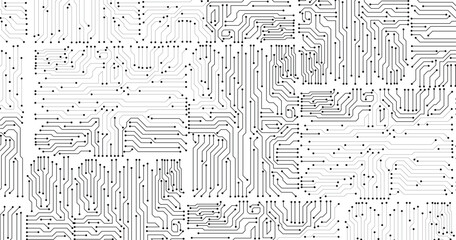 Poster - Abstract digital background with technology circuit board texture. Electronic motherboard illustration. Communication and engineering concept. Vector illustration