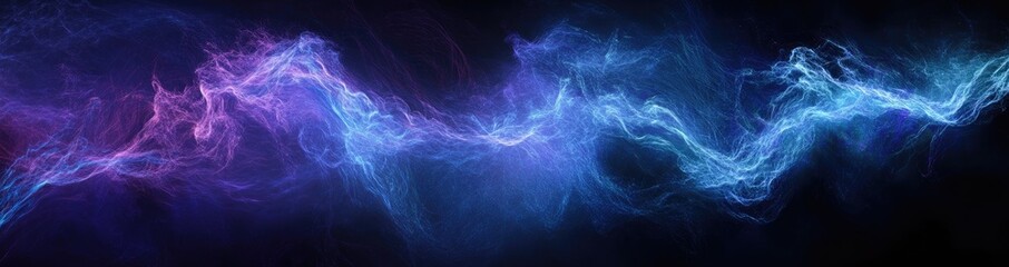 Poster - Abstract swirling nebulae of vibrant hues