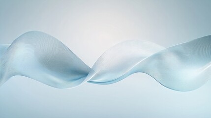 Aufkleber - a blue wave with a white background. abstract background with blue wavy lines on white, vector illus