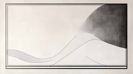 Poster - An abstract image depicting shapes and lines within a frame
