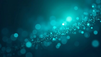 Shimmering aqua turquoise and teal bokeh Sparkling glitter background , iridescent, celebration