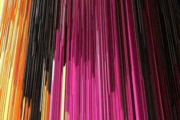 Poster - Abstract Vivid Vertical Lines - Modern Art with Geometric Accents