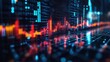 © nanskyblack - A lenticular print of a cryptocurrency graph.