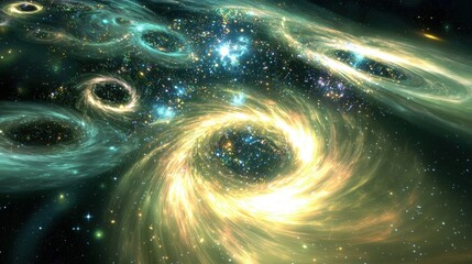 Poster - Awe-inspiring spiral galaxy showcasing its twirling arms and brilliant stars in vast space