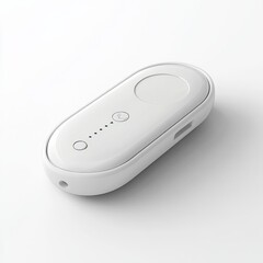 Aufkleber - Minimalist White Device: A Sleek, Modern Electronic Gadget on a White Background
