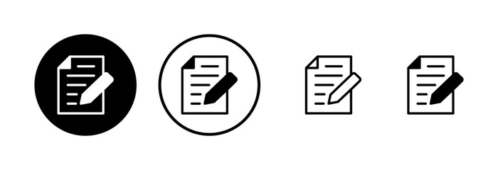 Note icon logo design. notepad sign and symbol