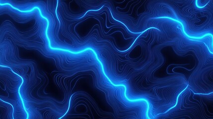 Aufkleber - Glow abstract soft neon blue light effect on dark blue background