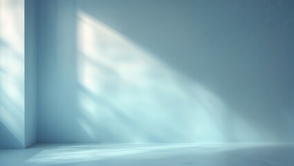 Poster - Soft sunlight filtering through a minimalistic room creating serene atmosphere in the afternoon