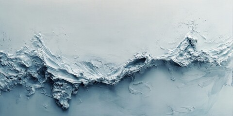 Poster - abstract landscape carving: a contemporary and abstract representation of a mountain range, sculpted